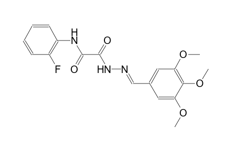 N-(2-Fluoro-phenyl)-2-oxo-2-[N'-(3,4,5-trimethoxy-benzylidene)-hydrazino]-acetamide