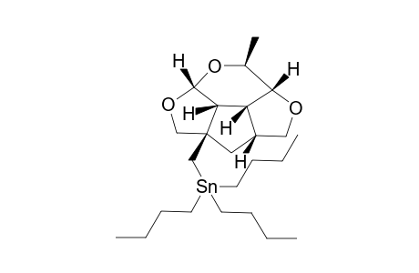 (1(R),3(S),4(R),7(R),12(R),13(R)-3-Methyl-9-(n-tributylstannylmethyl)-2,5,11-tetraoxatetracyclo[7.2.1(1,9).0(4,13).0(7,13)]tridecane