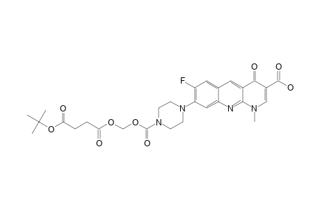 #18;1-METHYL-7-FLUORO-1,4-DIHYDRO-4-OXO-8-[1'-(4'-N-(TERT.-BUTYLOXYSUCCINYLOXYMETHYLENEOXYCARBONYL)-PIPERAZINYL)]-3-BENZO-[B]-[1,8]-NAPHTHYRIDINECARBOXYLIC-ACI