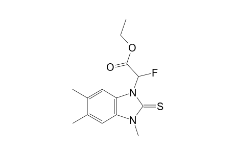 Ethyl 2-fluoro-2-(3,5,6-trimethyl-2-thioxo-2,3-dihydro-1H-benzo[d]imidazol-1-yl)acetate