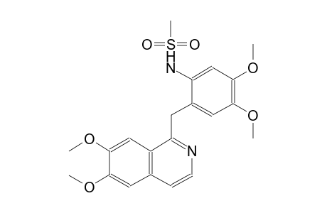 N-{2-[(6,7-dimethoxy-1-isoquinolinyl)methyl]-4,5-dimethoxyphenyl}methanesulfonamide