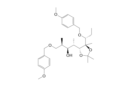 D-erythro-L-galacto-Nonitol, 2,4,8,9-tetradeoxy-3,7-bis-O-[(4-methoxyphenyl)methyl]-2,4-dimethyl-6-C-methyl-5,6-O-(1-methylethylidene)-