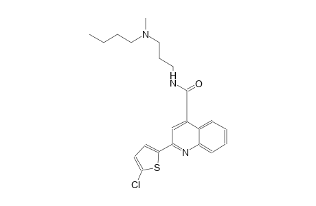 N-{3-[butyl(methyl)amino]propyl}-2-(5-chloro-2-thienyl)-4-quinolinecarboxamide