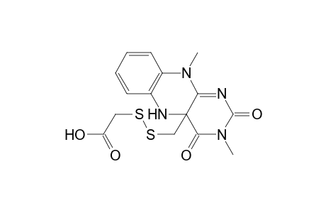 Acetic acid, [[(3,4,5,10-tetrahydro-3,10-dimethyl-2,4-dioxobenzo[g]pteridin-4a(2H) -yl)methyl]dithio]-