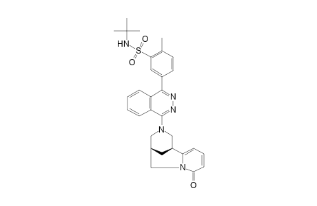 Benzenesulfonamide, N-(1,1-dimethylethyl)-2-methyl-5-[4-(4-oxo-3,11-diazatricyclo[7.3.1.0(3,8)]trideca-5,7-dien-11-yl)-1-phthalazinyl]-