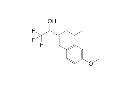 (3E)-1,1,1-trifluoro-3-[(4-methoxyphenyl)methylene]hexan-2-ol