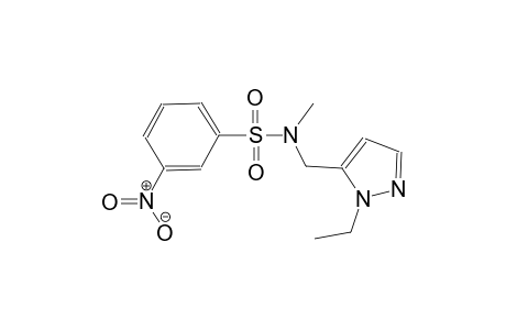 benzenesulfonamide, N-[(1-ethyl-1H-pyrazol-5-yl)methyl]-N-methyl-3-nitro-