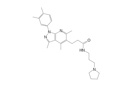 1H-pyrazolo[3,4-b]pyridine-5-propanamide, 1-(3,4-dimethylphenyl)-3,4,6-trimethyl-N-[3-(1-pyrrolidinyl)propyl]-