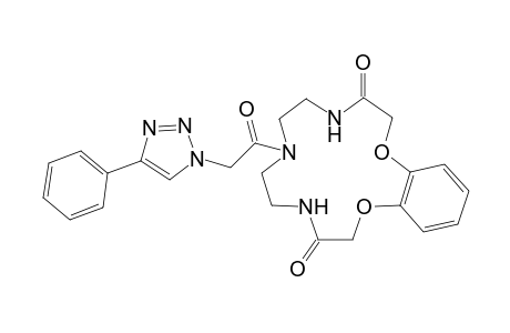 7-[(4-Phenyl-1H-1,2,3-triazol-1-yl)acetyl]-5,6,7,8,9,10-hexahydro-2H-1,13,4,7,10-benzodioxatriazacyclopentadecine-3,11(4H,12H)-dione