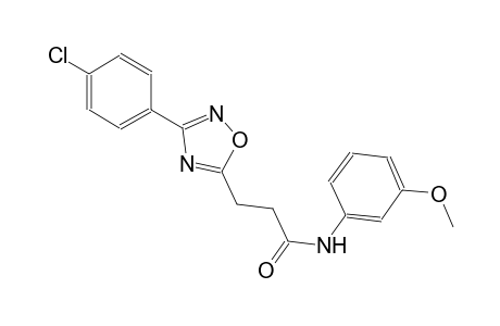 3-[3-(4-chlorophenyl)-1,2,4-oxadiazol-5-yl]-N-(3-methoxyphenyl)propanamide