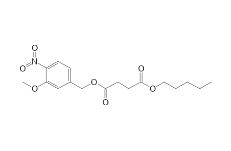 Succinic acid, 3-methoxy-4-nitrobenzyl pentyl ester