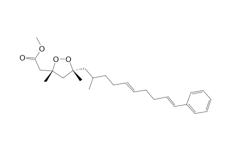 2-[(3R,5R)-3,5-dimethyl-5-[(5E,9E)-2-methyl-10-phenyl-deca-5,9-dienyl]dioxolan-3-yl]acetic acid methyl ester
