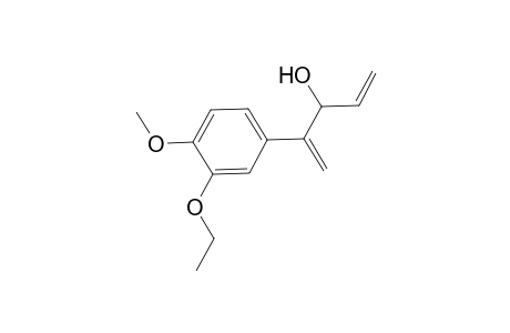 2-(3-Ethoxy-4-methoxyphenyl)-1,4-pentadien-3-ol