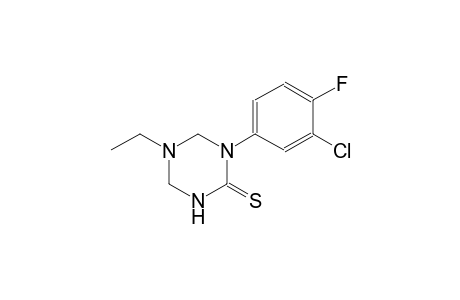 1-(3-chloro-4-fluorophenyl)-5-ethyltetrahydro-1,3,5-triazine-2(1H)-thione