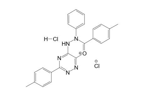 3,7-Bis(p-methylphenyl)-2-phenyl-1,2,4-triazino[5,6-e]-1,3,4-oxadiazinium chloride hydrchloride salt