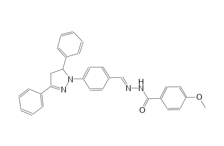 N'-{(E)-[4-(3,5-diphenyl-4,5-dihydro-1H-pyrazol-1-yl)phenyl]methylidene}-4-methoxybenzohydrazide