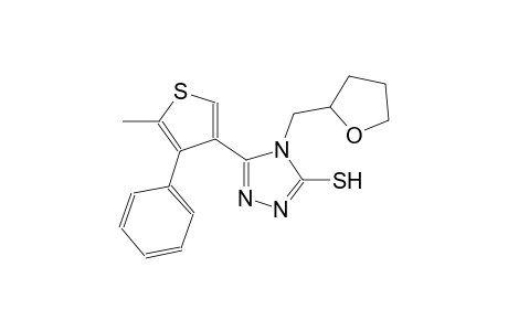 5-(5-methyl-4-phenyl-3-thienyl)-4-(tetrahydro-2-furanylmethyl)-4H-1,2,4-triazole-3-thiol