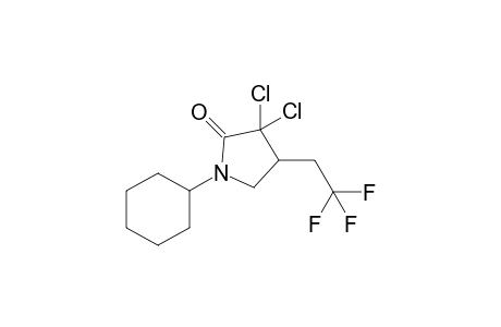 3,3-Dichloro-1-cyclohexyl-4-(2,2,2-trifluoroethyl)pyrrolidin-2-one