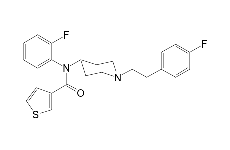 N-(2-Fluorophenyl)-N-(1-[2-(4-fluorophenyl)ethyl]piperidin-4-yl)thiophene-3-carboxamide