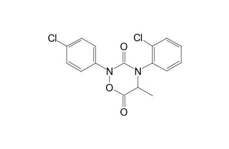 4-(2-Chlorophenyl)-2-(4-chlorophenyl)-5-methyl-1,2,4-oxadiazinane-3,6-dione