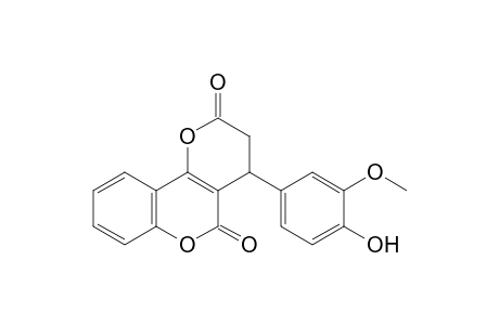 2H,5H-Pyrano[3,2-c][1]benzopyran-2,5-dione, 3,4-dihydro-4-(4-hydroxy-3-methoxyphenyl)-