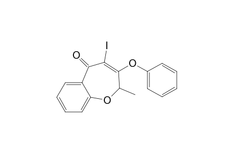 4-Iodo-3-phenoxy-2-methyl-2H-benz[b]oxepine-5-one