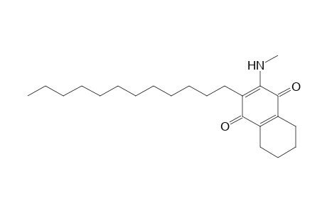 1,4-Naphthalenedione, 2-dodecyl-5,6,7,8-tetrahydro-3-(methylamino)-