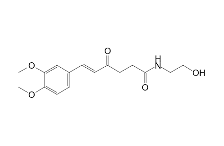 (E)-6-(3,4-Dimethoxyphenyl)-4-oxohex-5-enoic acid ethanolamide