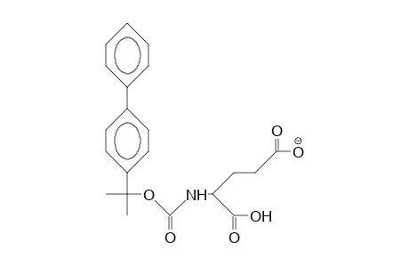 N-[1-(4-Biphenylyl)-1-methyl-ethoxycarbonyl]-glutamic anion