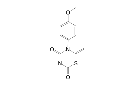 TETRAHYDRO-2,4-DIOXO-6-METHYLIDENE-5-(4-METHOXYPHENYL)-1,3,5-THIADIAZINE