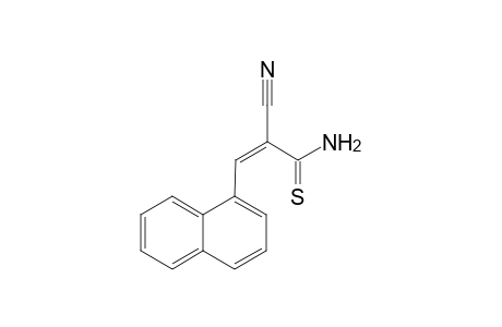 (2Z)-2-Cyano-3-(1-naphthyl)-2-propenethioamide