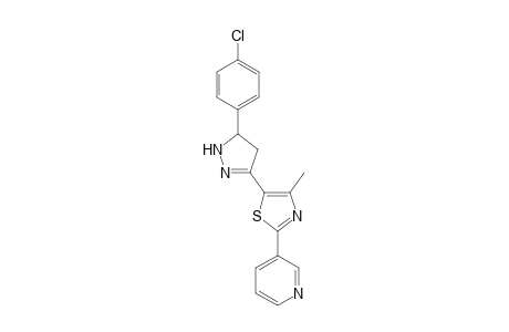 3-{5-[5-(4-Chlorophenyl)-4,5-dihydro-1H-pyrazol-3-yl]-4-methyl-thiazol-2-yl}-pyridine