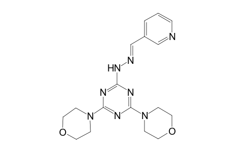 (4,6-dimorpholino-s-triazin-2-yl)-[(E)-3-pyridylmethyleneamino]amine