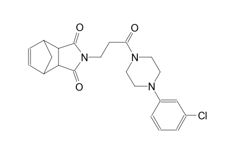 2-(3-(4-(3-chlorophenyl)piperazin-1-yl)-3-oxopropyl)-3a,4,7,7a-tetrahydro-1H-4,7-methanoisoindole-1,3(2H)-dione