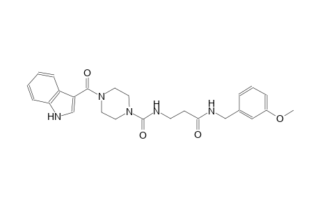 1-piperazinecarboxamide, 4-(1H-indol-3-ylcarbonyl)-N-[3-[[(3-methoxyphenyl)methyl]amino]-3-oxopropyl]-