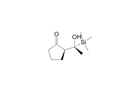 erythro-2-[1-Hydroxy-1-(trimethylsilyl)ethyl]cyclopentanone