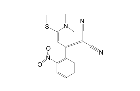 2-CYANO-5-DIMETHYLAMINO-5-METHYLTHIO-3-(2-NITROPHENYL)-PENTA-2,4-DIENENITRILE