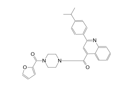 4-{[4-(2-furoyl)-1-piperazinyl]carbonyl}-2-(4-isopropylphenyl)quinoline