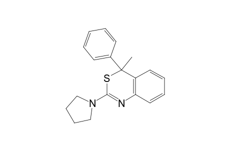 4-Methyl-4-phenyl-2-(pyrrolidin-1-yl)-4H-3,1-benzothiazine