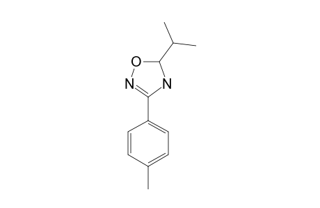5-ISOPROPYL-3-(4-METHYLPHENYL)-4,5-DIHYDRO-1,2,4-OXADIAZOLE