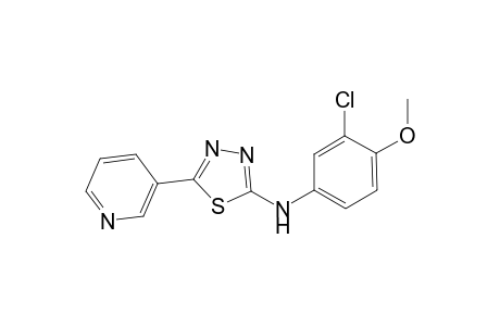 1,3,4-Thiadiazol-2-amine, N-(3-chloro-4-methoxyphenyl)-5-(3-pyridinyl)-