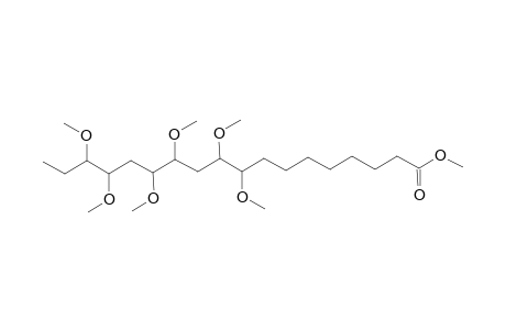 Octadecanoic acid, 9,10,12,13,15,16-hexamethoxy-, methyl ester
