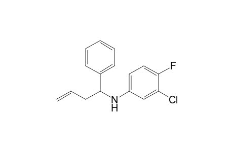 (3-chloro-4-fluoro-phenyl)-(1-phenylbut-3-enyl)amine