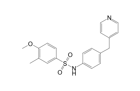 4-Methoxy-3-methyl-N-[4-(4-pyridylmethyl)phenyl]benzenesulfonamide