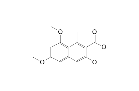 3-Hydroxy-6,8-dimethoxy-1-methyl-2-naphthoic acid