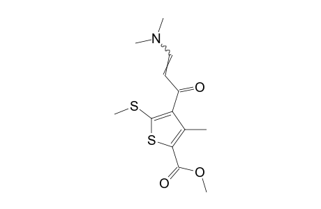 4-[3-(dimethylamino)acryloyl]-3-methyl-5-(methylthio)-2-thiophenecarboxylic acid, methyl ester