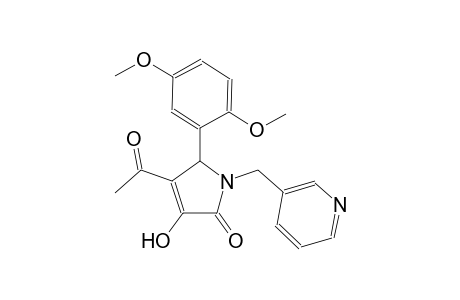 4-acetyl-5-(2,5-dimethoxyphenyl)-3-hydroxy-1-(3-pyridinylmethyl)-1,5-dihydro-2H-pyrrol-2-one