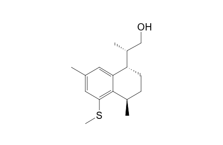 (5S,8R)-1-Methylthio-3,8-dimethyl-5-[(S)-2-hydroxy-1-methylethyl]-5,6,7,8-tetrahydronaphthalene