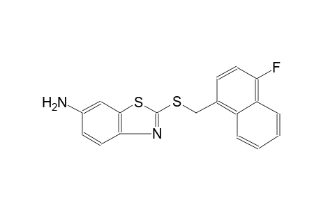 6-benzothiazolamine, 2-[[(4-fluoro-1-naphthalenyl)methyl]thio]-