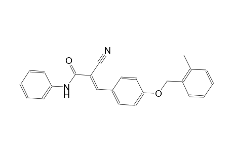 (2E)-2-cyano-3-{4-[(2-methylbenzyl)oxy]phenyl}-N-phenyl-2-propenamide
